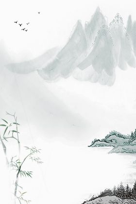 中国风背景早春古朴夏天