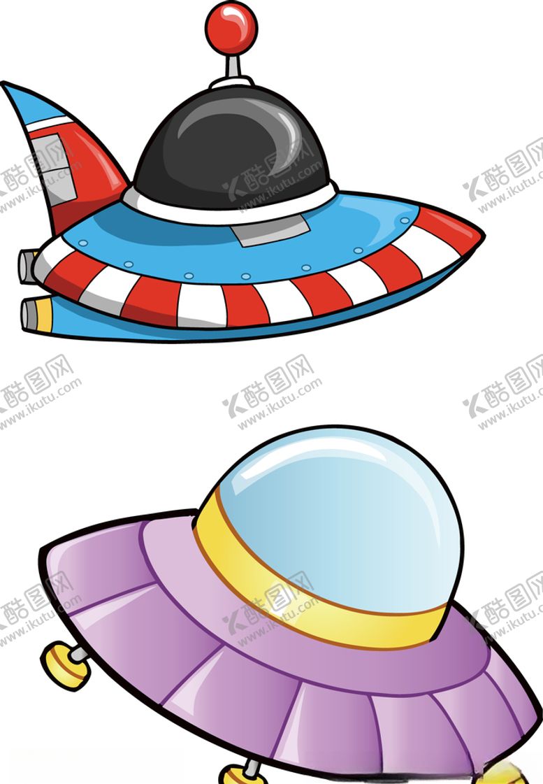 编号：71427809240736237418【酷图网】源文件下载-手绘飞碟宇宙太空外星人飞船