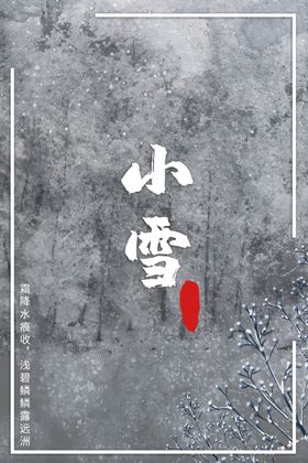 小雪海报