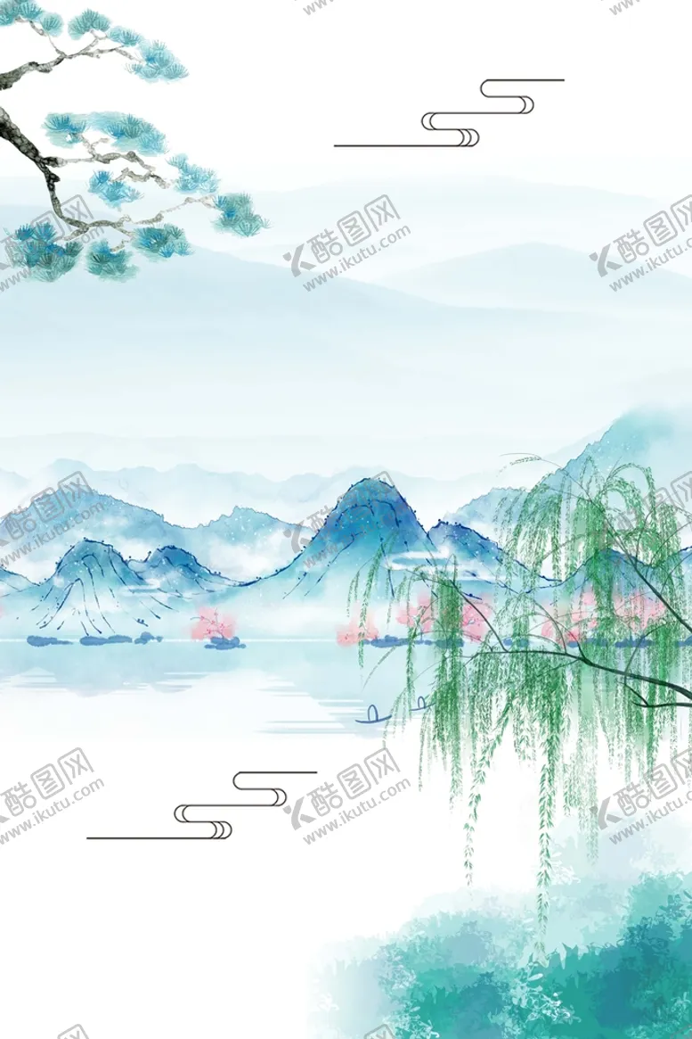 编号：96310411210709132937【酷图网】源文件下载-水墨背景