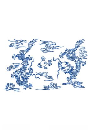 青花纹理