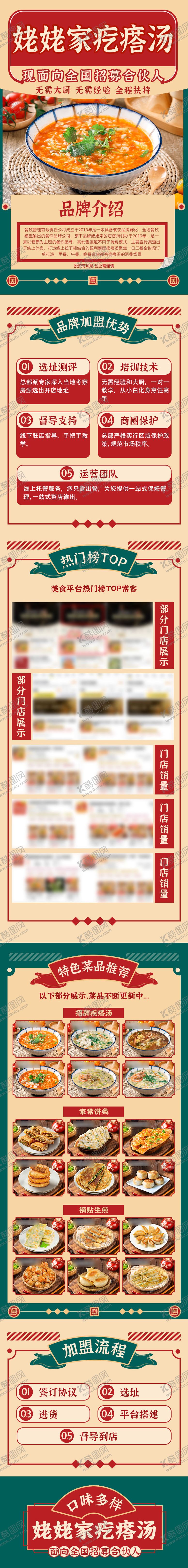编号：14087706151816062156【酷图网】源文件下载-餐饮加盟落地页