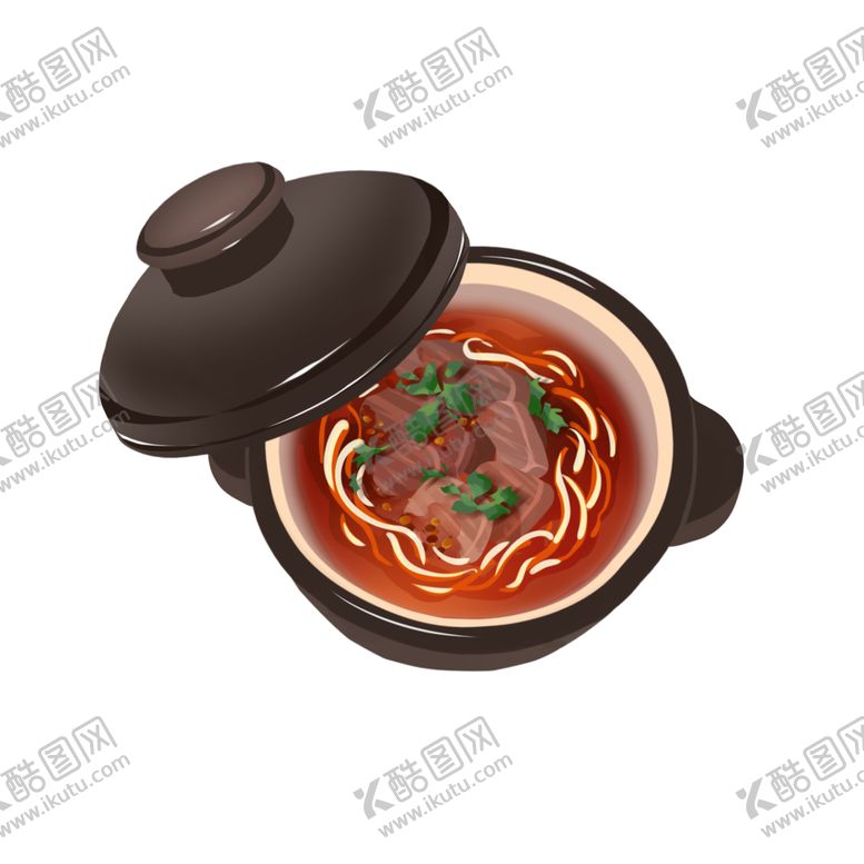 编号：68705101301911187435【酷图网】源文件下载-png手绘拉面红烧牛肉面粉丝