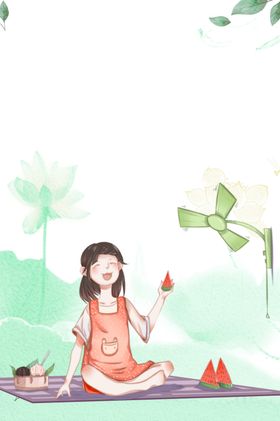 森系植物清新背景