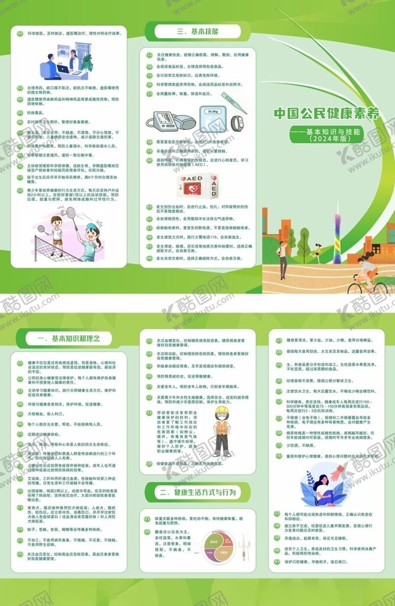 编号：20549404030639379681【酷图网】源文件下载-中国公民健康素养基本知识与技能