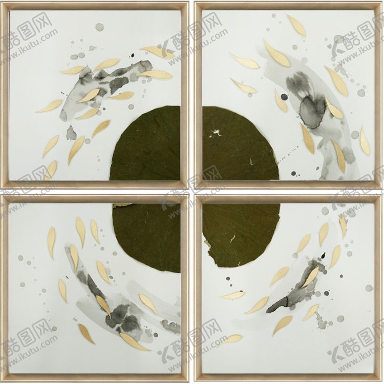 编号：49601609231538474422【酷图网】源文件下载-新中式禅意装饰画