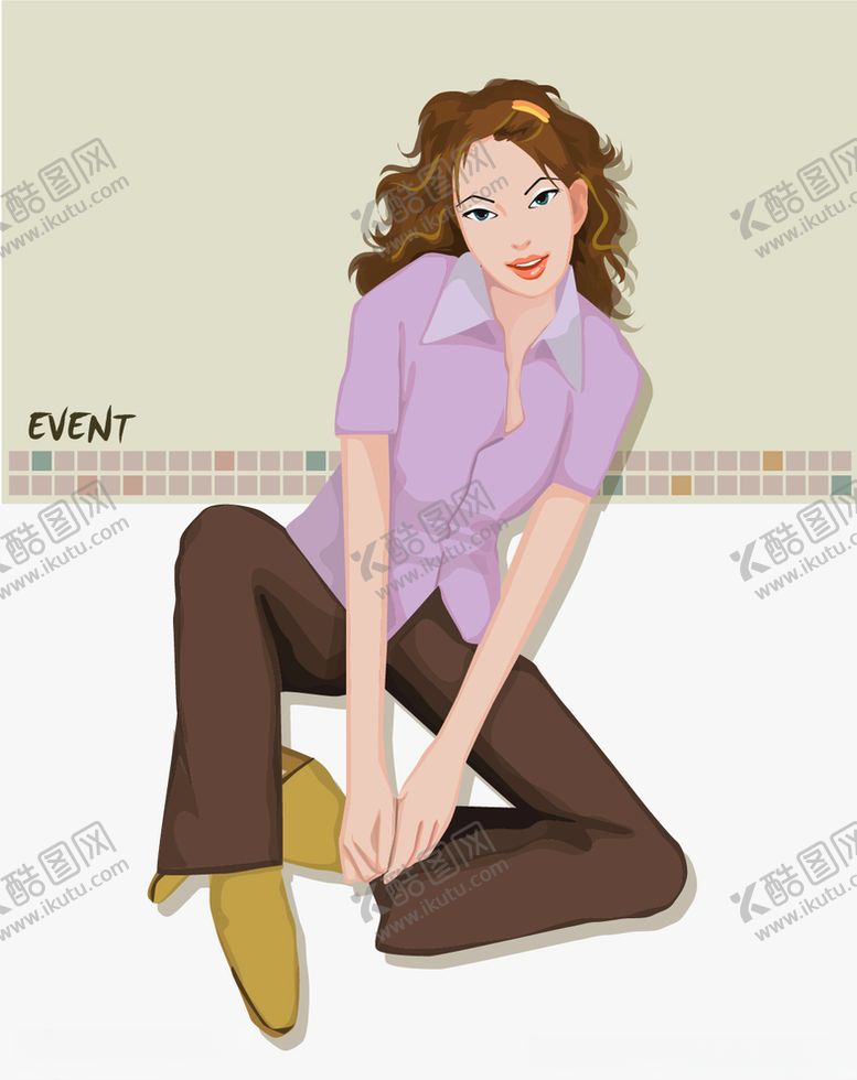 编号：41135310311919337107【酷图网】源文件下载-插画人物