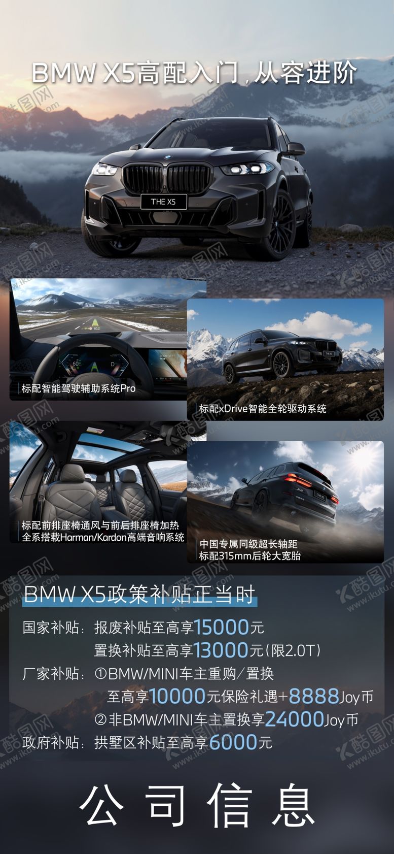 编号：88477404030431357698【酷图网】源文件下载-26款宝马X5增配