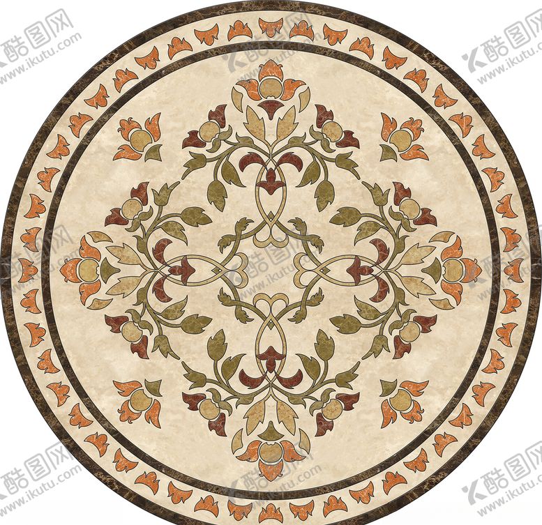 编号：40480410051042463904【酷图网】源文件下载-瓷砖水刀拼花