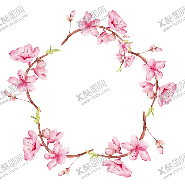 编号：14867209250803110942【酷图网】源文件下载-桃花边框