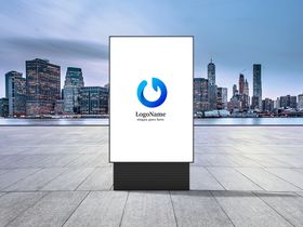 海报样机提案单张贴图贴图单页贴图