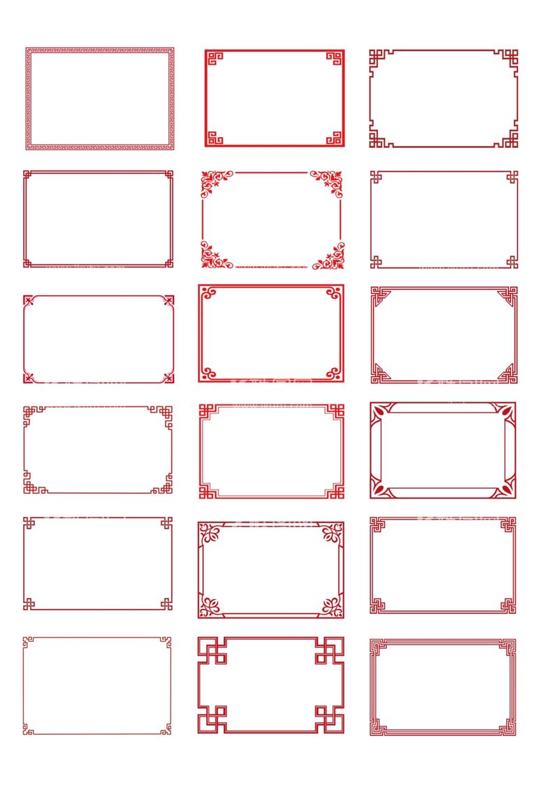 编号：22185212160226343685【酷图网】源文件下载-红色边框