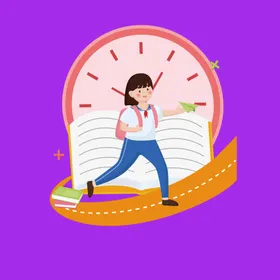 手绘卡通学生