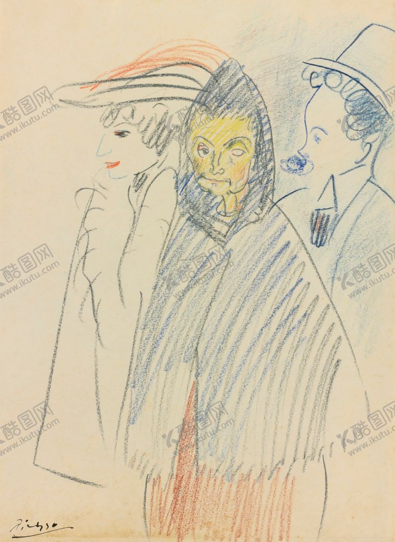 编号：77619409251325501990【酷图网】源文件下载-毕加索抽象绘画作品