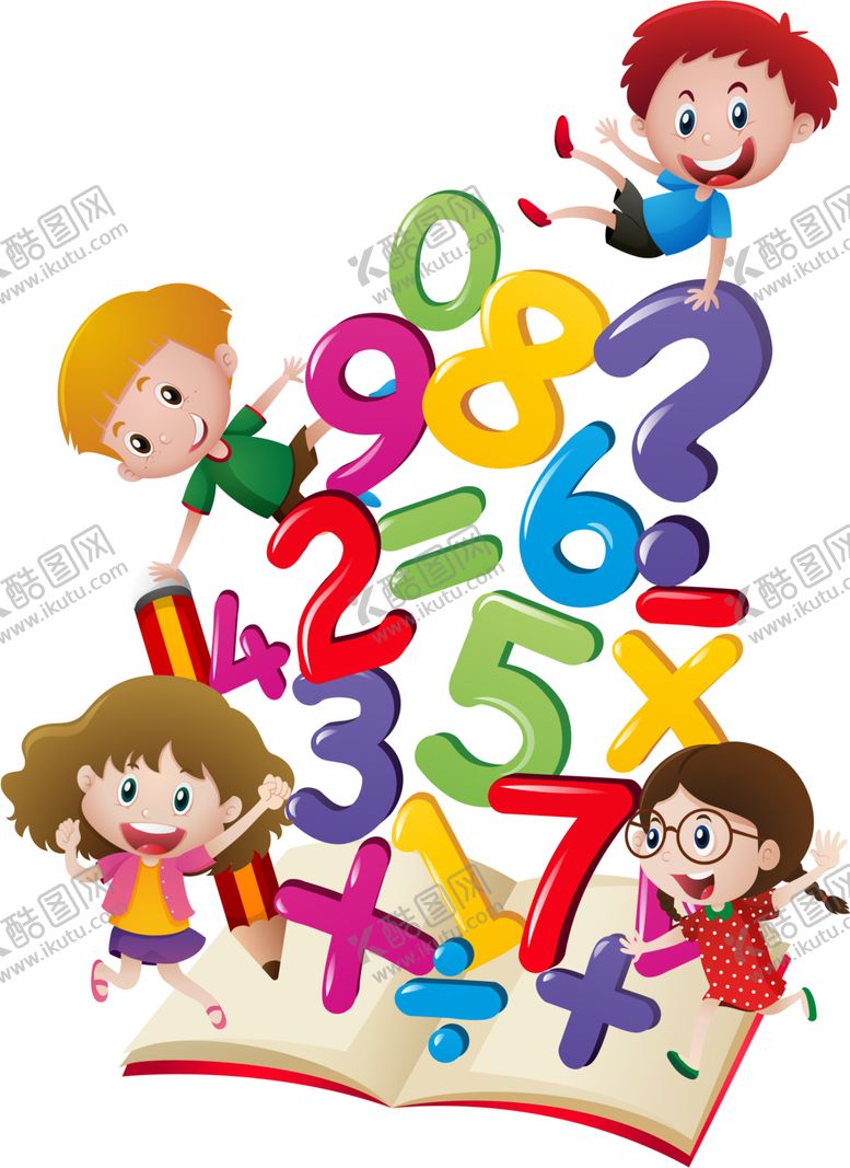 编号：71545501121341245159【酷图网】源文件下载-可爱卡通数字学生免抠png透明