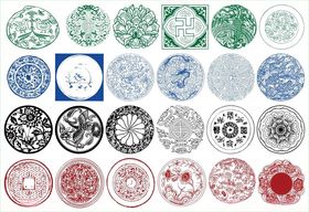 圆形花边圆形边框花边花纹