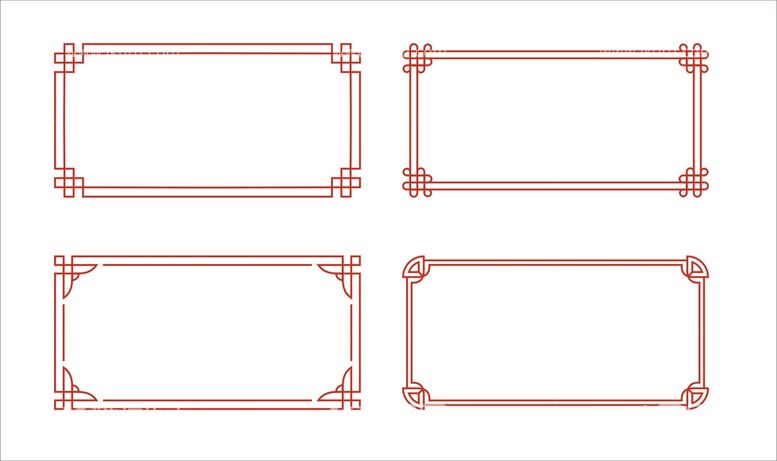 编号：74683209280055339034【酷图网】源文件下载-边框相框 中式边框