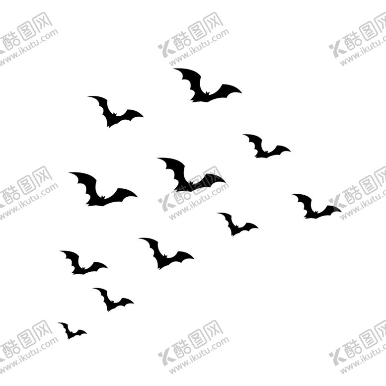 编号：94850304211918044244【酷图网】源文件下载-万圣节蝙蝠