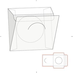 礼盒刀模展开图矢量