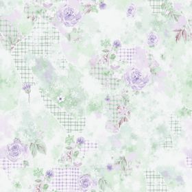 粉色花卉拼接图案背景