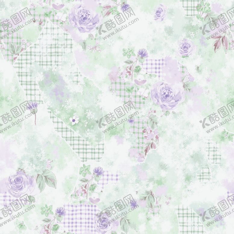 编号：63458704201643342788【酷图网】源文件下载-粉色花卉拼接图案背景