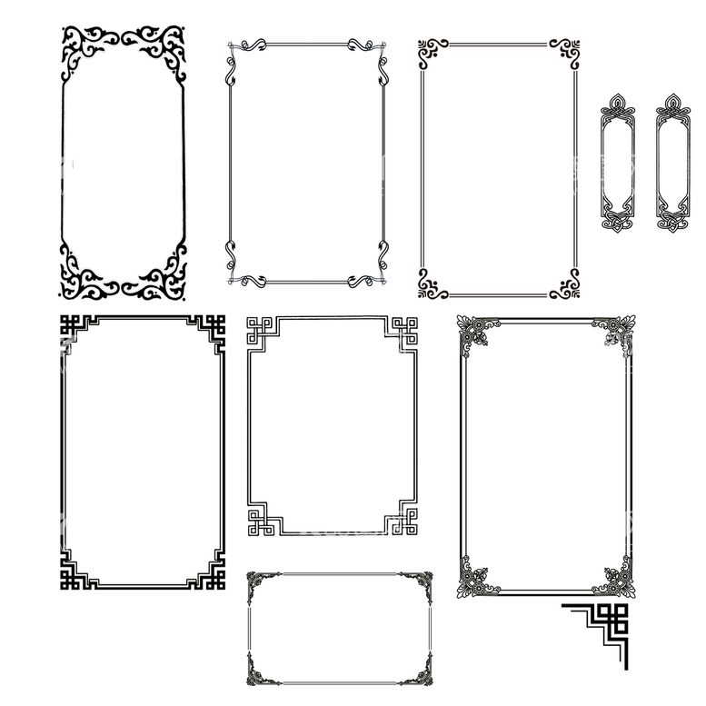 编号：85702409130103251840【酷图网】源文件下载-中式边框国潮设计