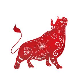 新年牛年传统复古海报素材