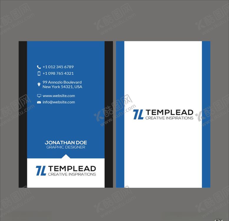 编号：49195309142136215019【酷图网】源文件下载-简约大气名片