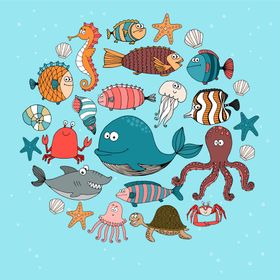 海洋生物底动底世界动