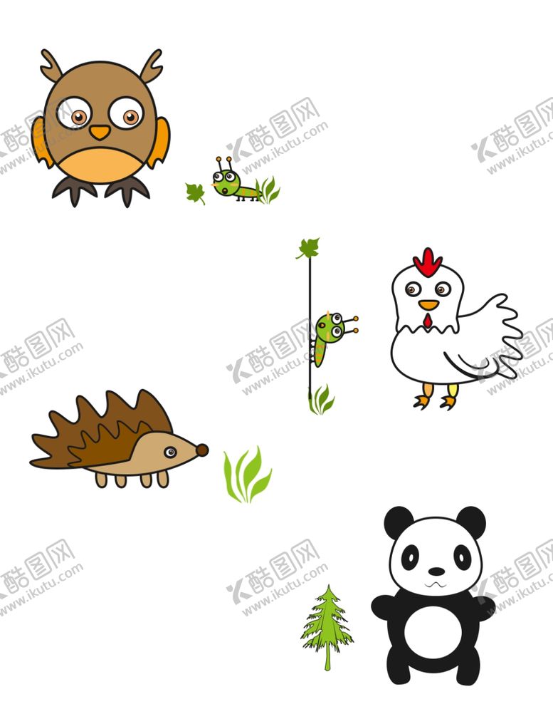 编号：11760210201058309339【酷图网】源文件下载-卡通熊猫卡通动物