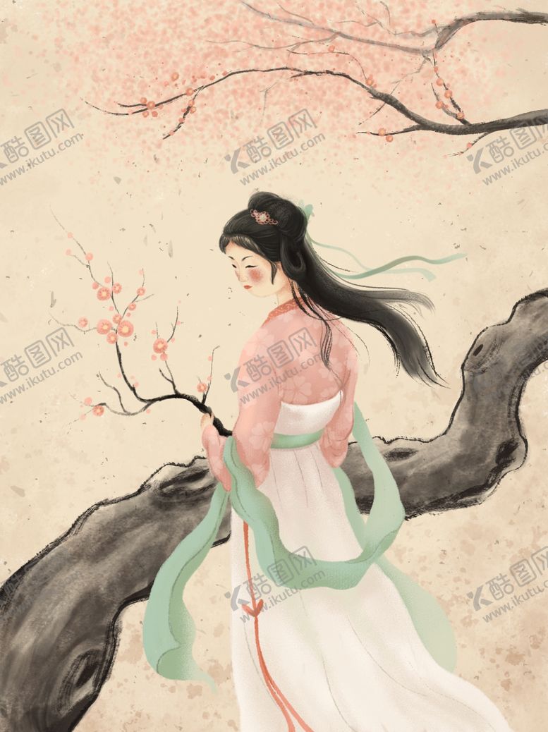 编号：29354610052223488360【酷图网】源文件下载-古风仕女