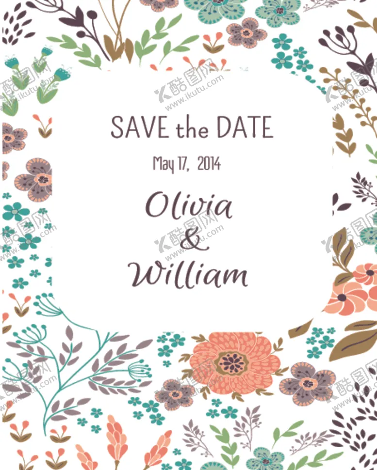 编号：86165809172202361079【酷图网】源文件下载-北欧创意森系花纹图案