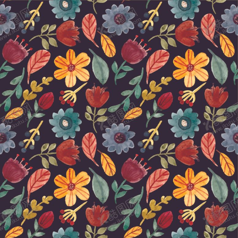 编号：78381410052304573096【酷图网】源文件下载-花卉底纹