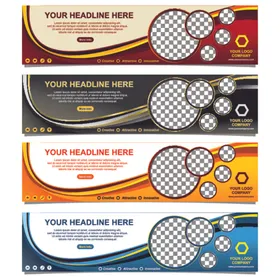 渐变几何商务背景