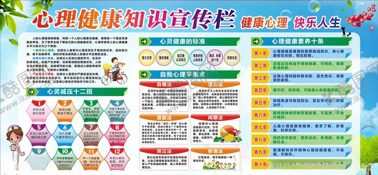 编号：54469909290608436873【酷图网】源文件下载-心理健康知识宣传栏