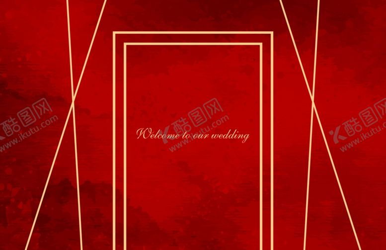 编号：16109810042056169007【酷图网】源文件下载-红色婚礼背景