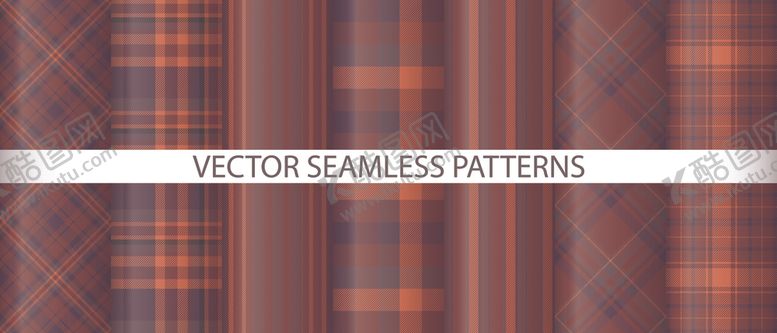 编号：45253709230935524922【酷图网】源文件下载-复古格子图案设计素材