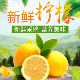 创意新鲜水果 矢量素材 柠檬 