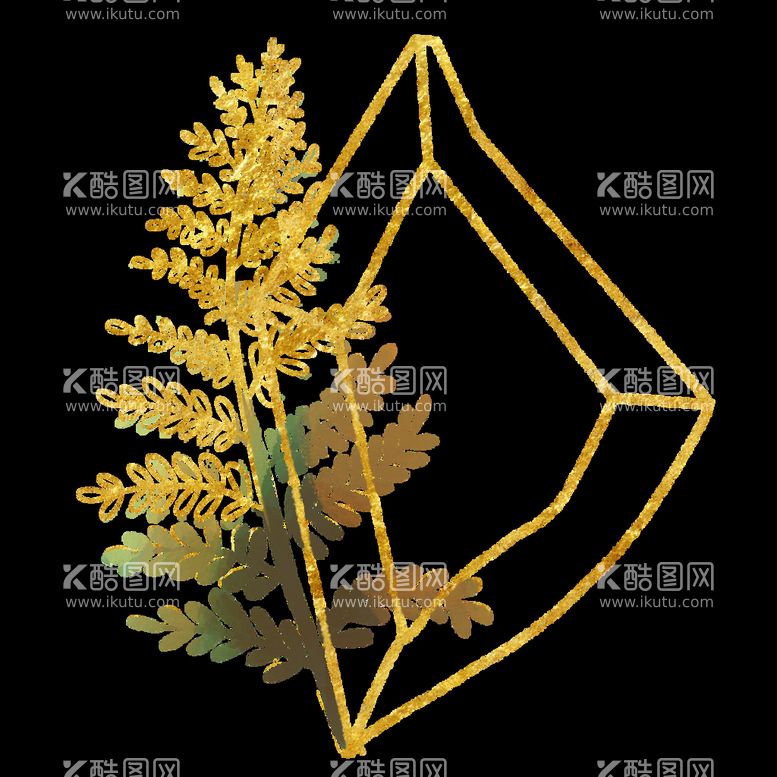 编号：63177110172007535393【酷图网】源文件下载-蕨类植物插画素材