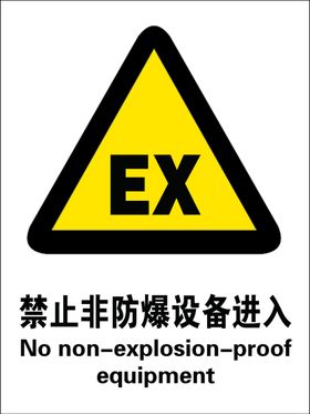 禁止非防爆设备进入