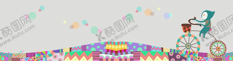 编号：39639112261350092738【酷图网】源文件下载-卡通自行车海报背景墙