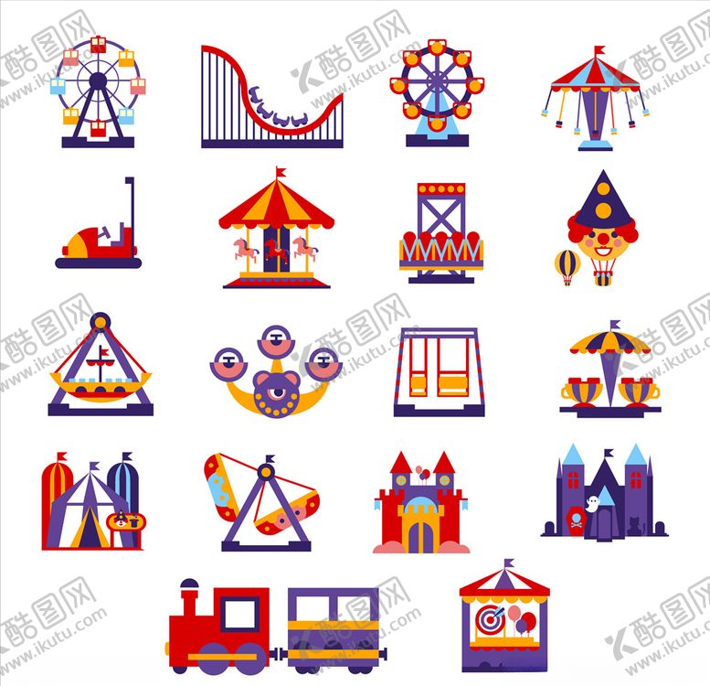 编号：17617310272141466275【酷图网】源文件下载-游乐园设施