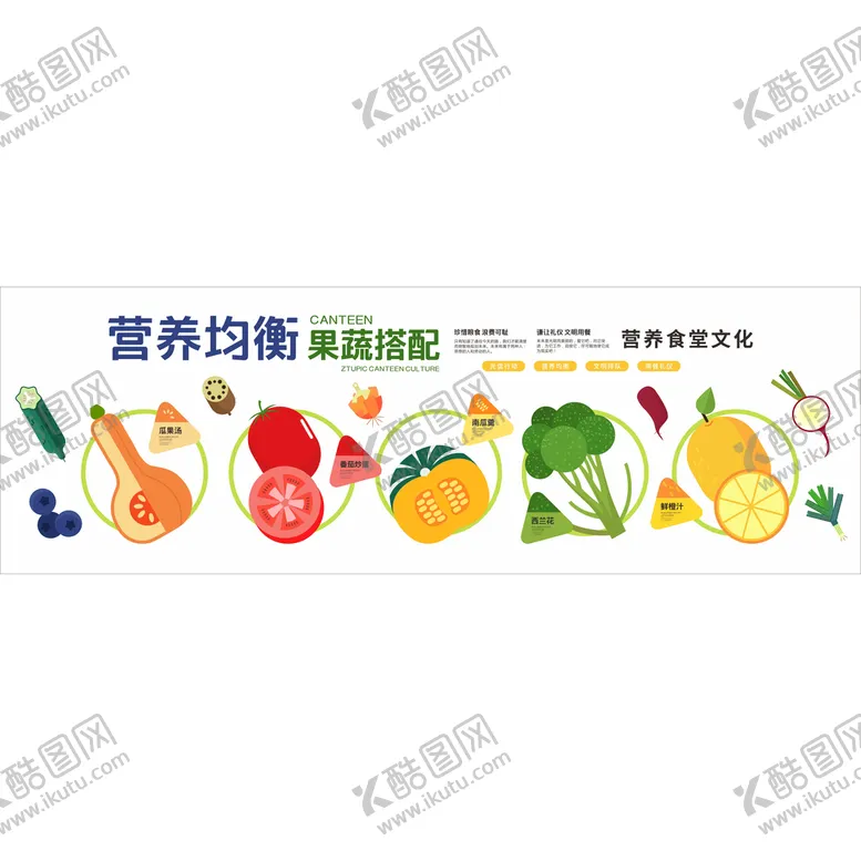 编号：90713410090606145764【酷图网】源文件下载-食堂文化墙 