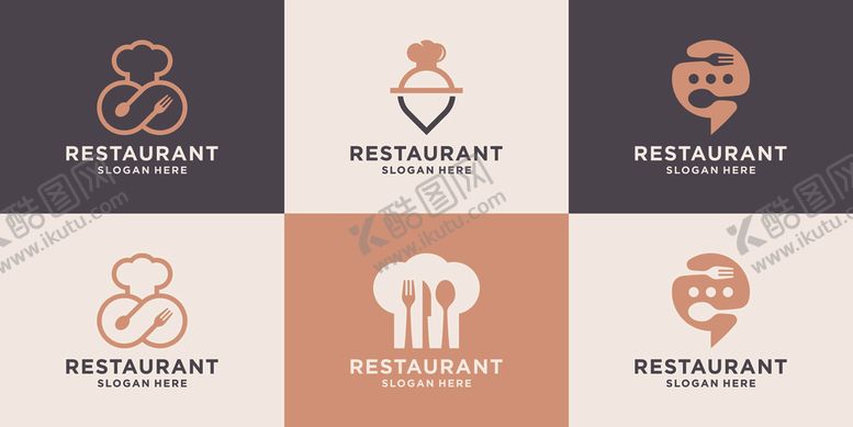 编号：83288904040341351052【酷图网】源文件下载-餐厅标志设计合集