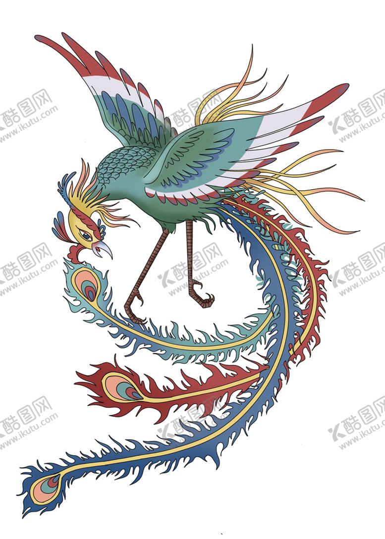编号：86479309150038208053【酷图网】源文件下载-国潮凤凰图案