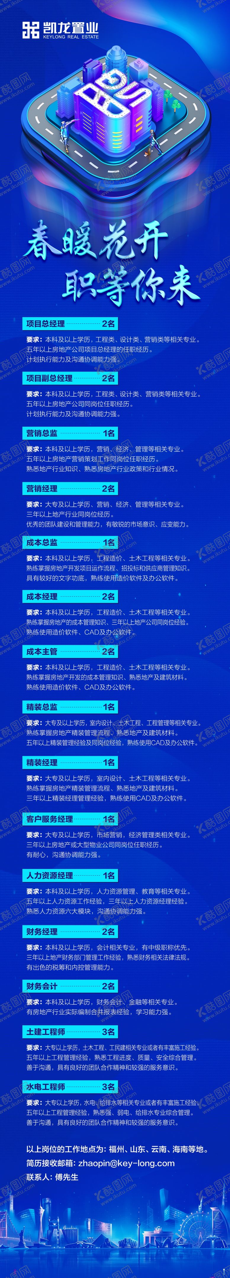 编号：10013306240143516821【酷图网】源文件下载-地产科技招聘长图