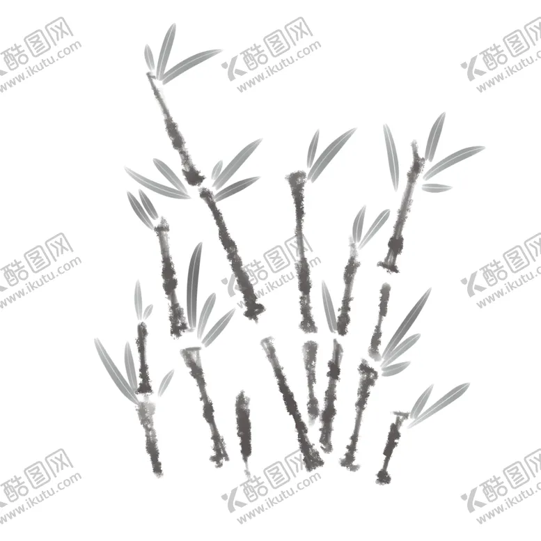 编号：71634304070326299997【酷图网】源文件下载-水墨竹子