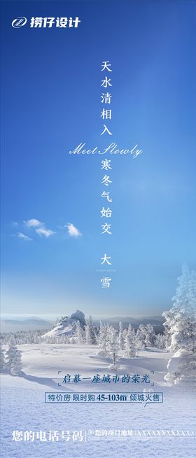 地产大雪海报