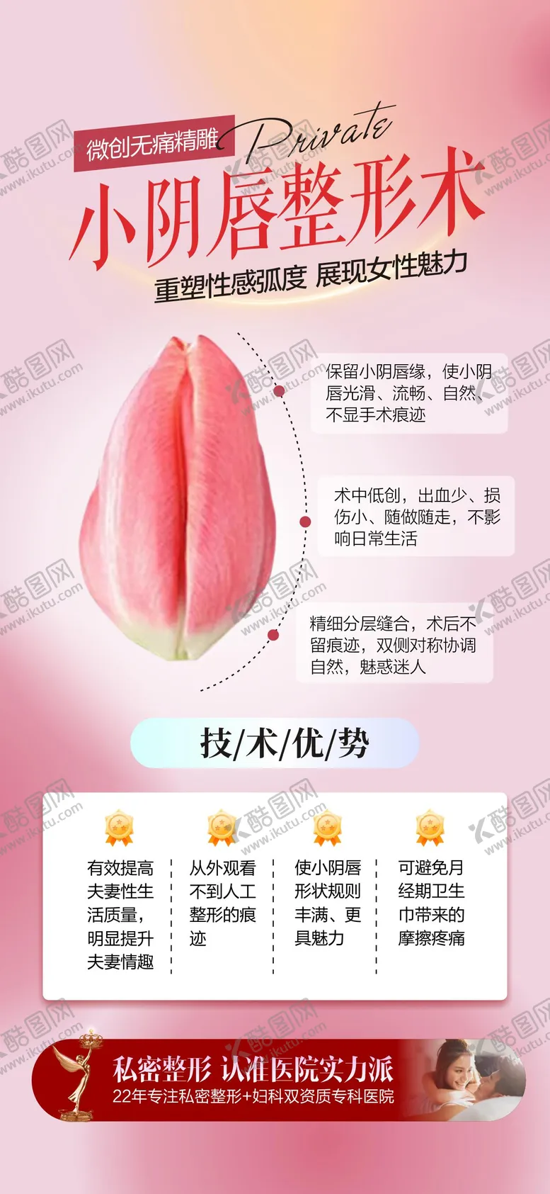 编号：92786506151100571097【酷图网】源文件下载-小阴唇整形术海报