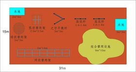 小学学校儿童攀爬设施平面布置图